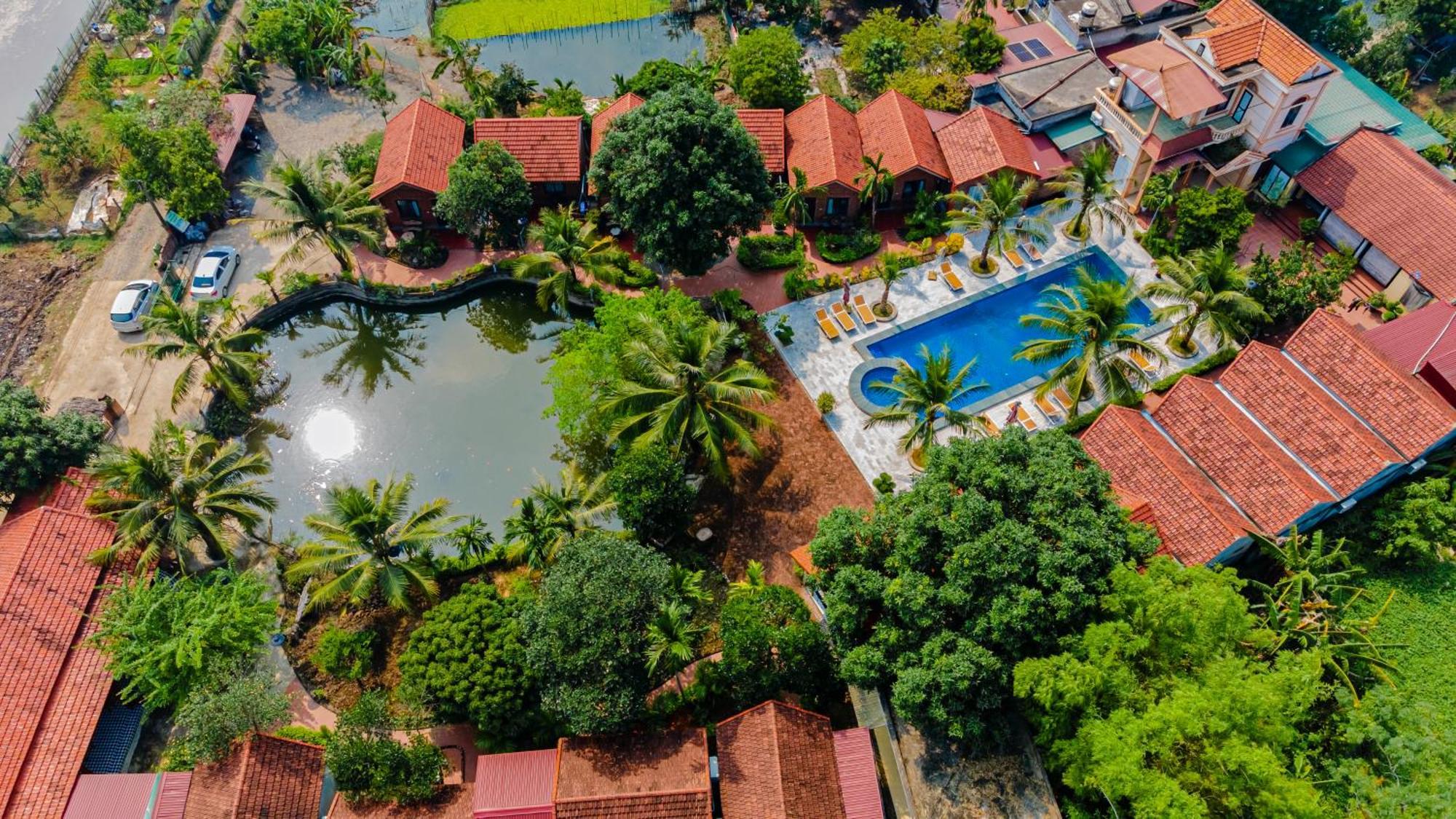 Tam Coc Green Garden Bungalow Нин Бин Екстериор снимка