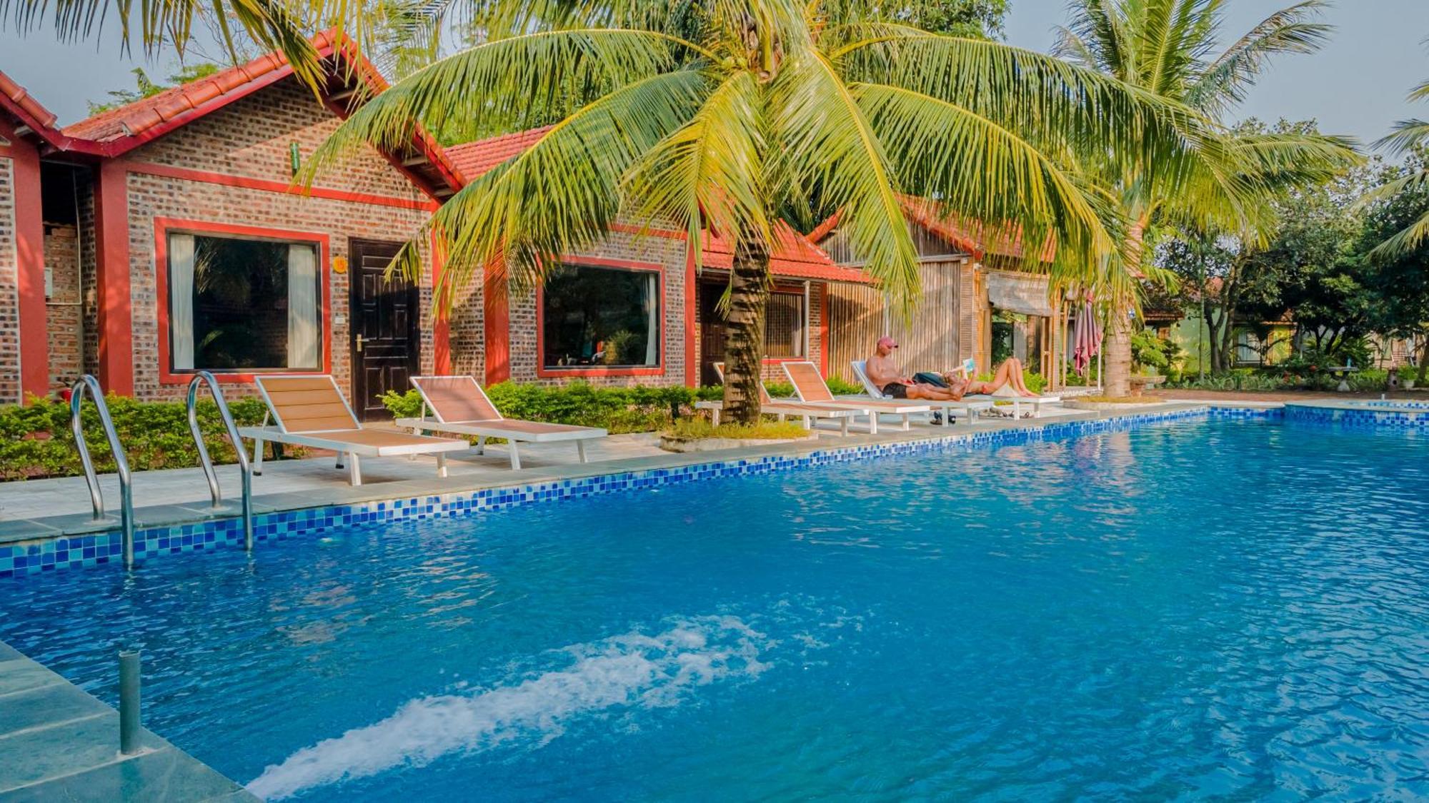 Tam Coc Green Garden Bungalow Нин Бин Екстериор снимка