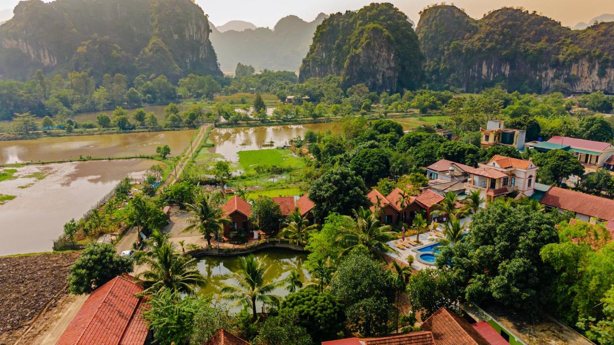 Tam Coc Green Garden Bungalow Нин Бин Екстериор снимка