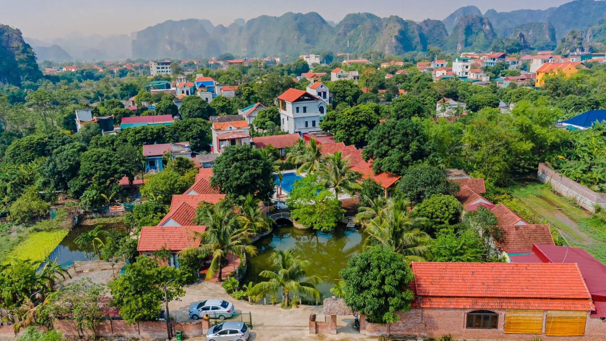 Tam Coc Green Garden Bungalow Нин Бин Екстериор снимка
