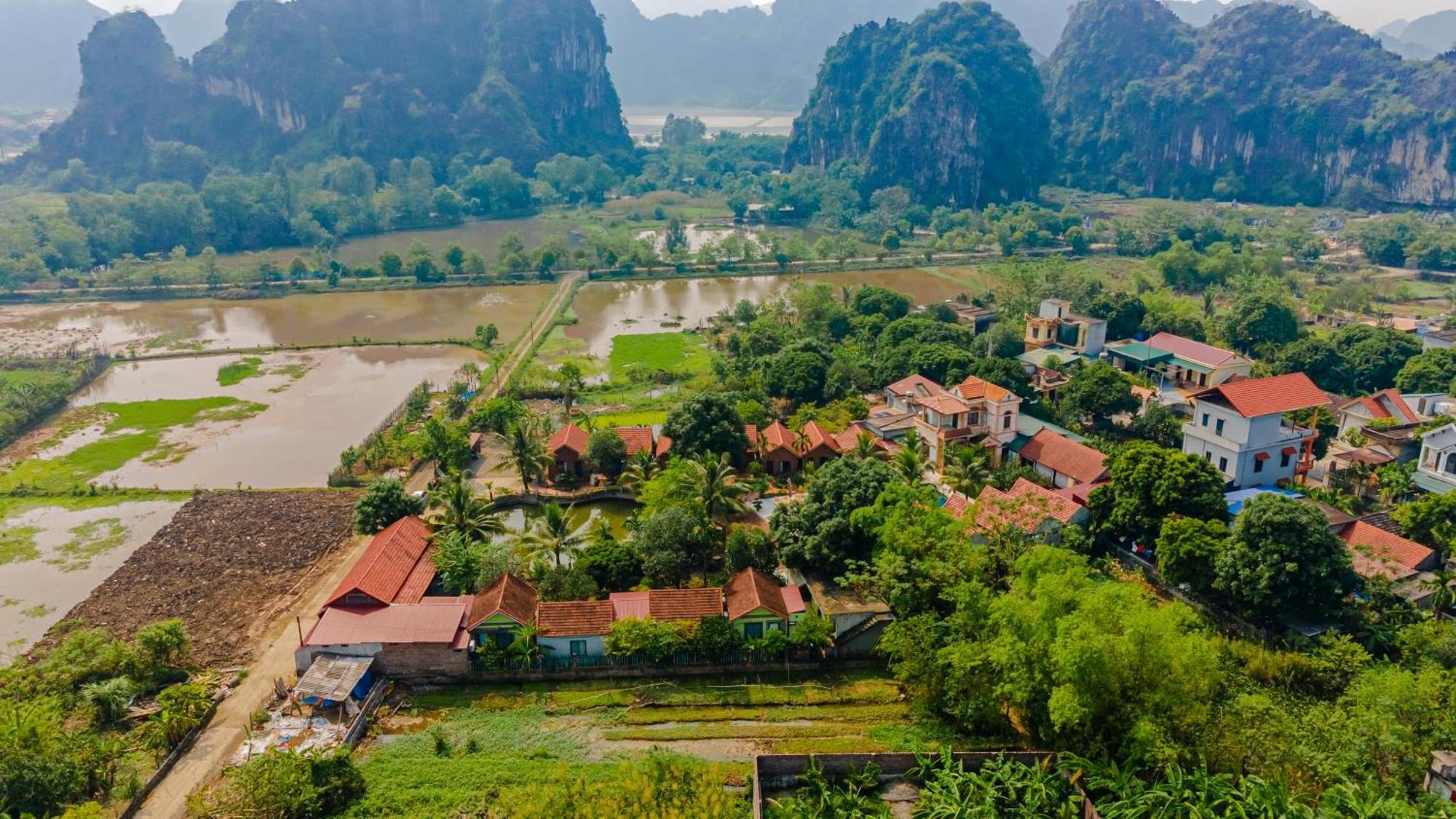 Tam Coc Green Garden Bungalow Нин Бин Екстериор снимка