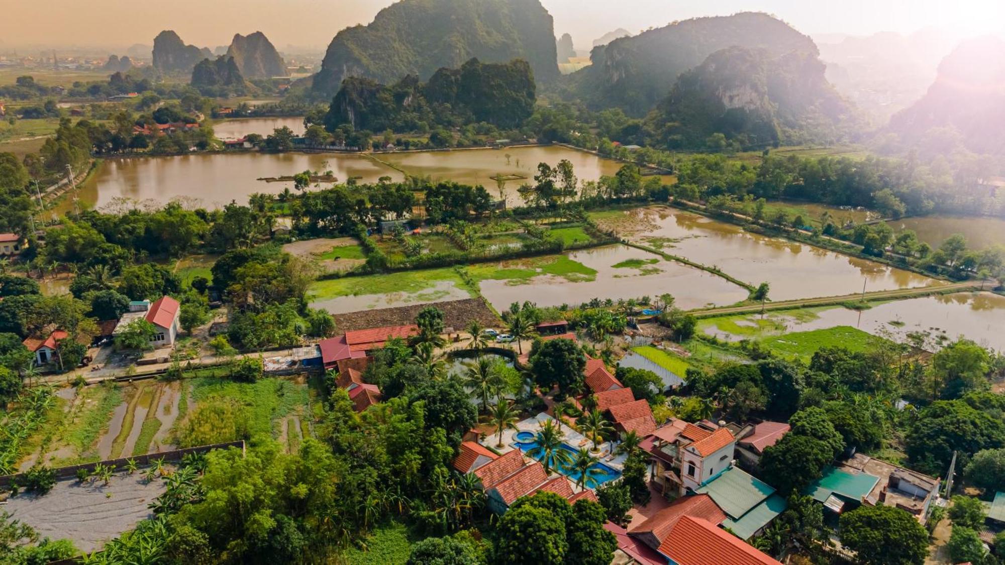 Tam Coc Green Garden Bungalow Нин Бин Екстериор снимка